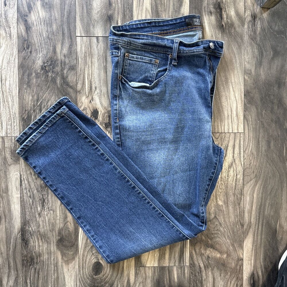 Nickel & Iron dark blue denim jeans men size 38x32